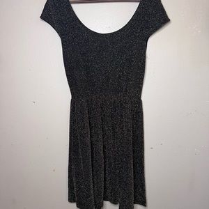 Black and gold shimmery dress